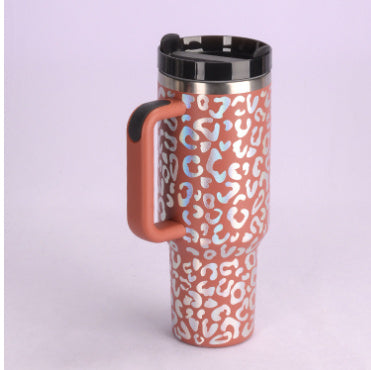 40oz Insulated Stainless Steel Tumbler – Spill-Proof Coffee Cup with Lid & Straw