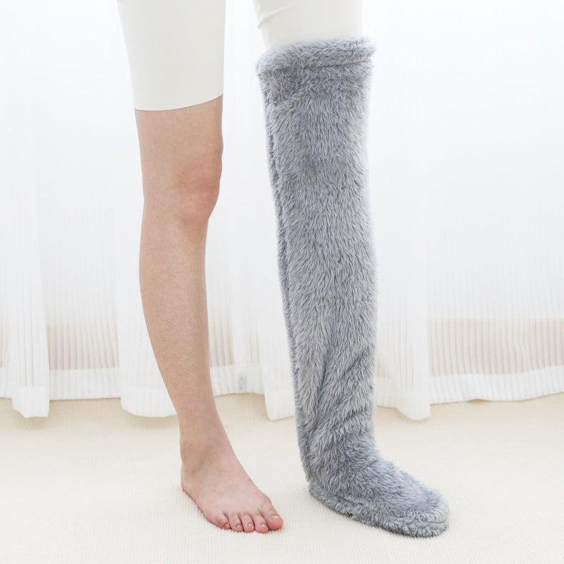 Over-Knee Fuzzy Winter Socks – Warm & Cozy Cold-Proof Stockings