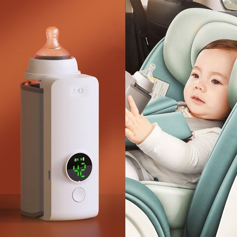 Portable USB Baby Bottle Warmer – Rechargeable Milk Heating & Insulation Bag