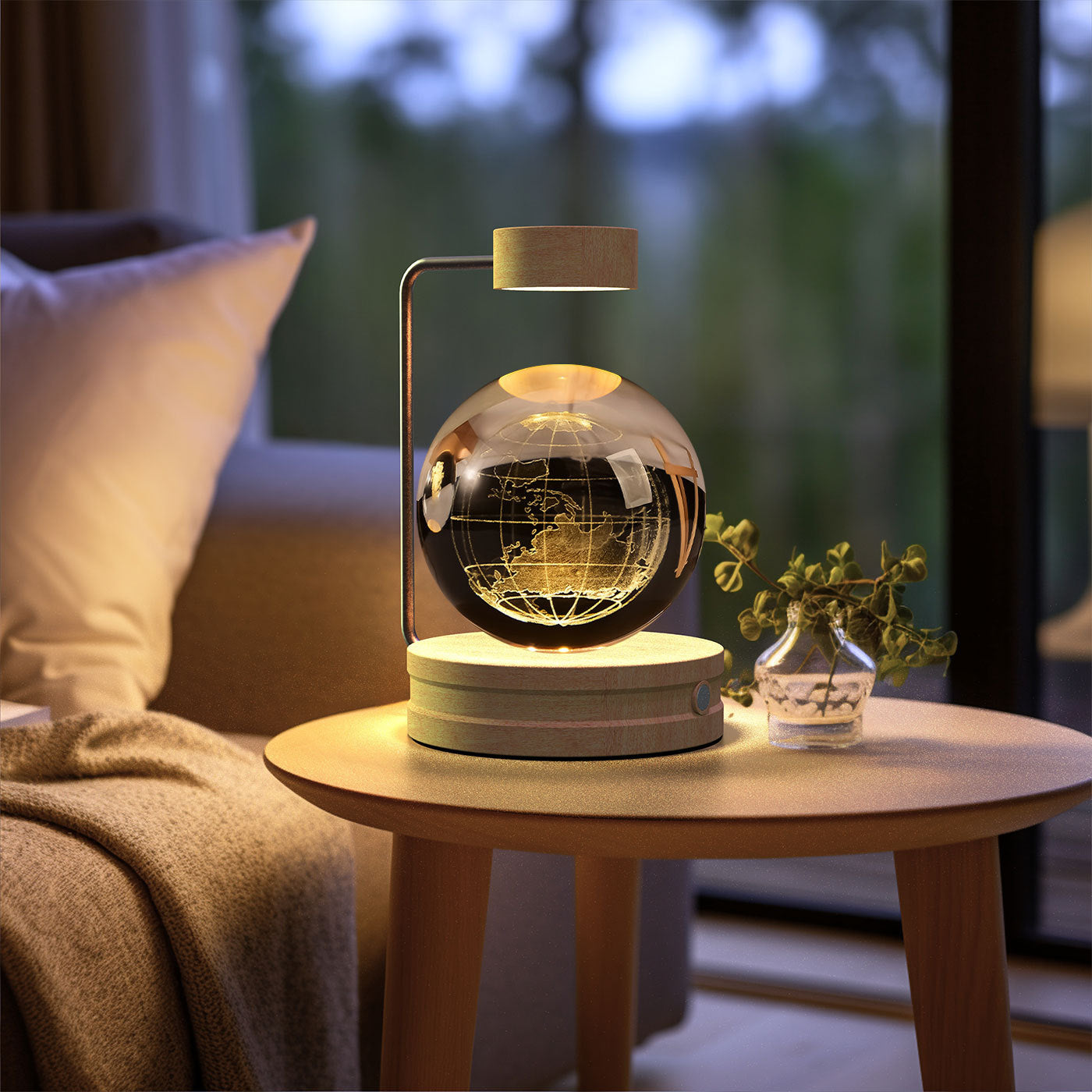 Crystal Ball Dinosaur Night Light – USB Bedside Lamp & Birthday Gift