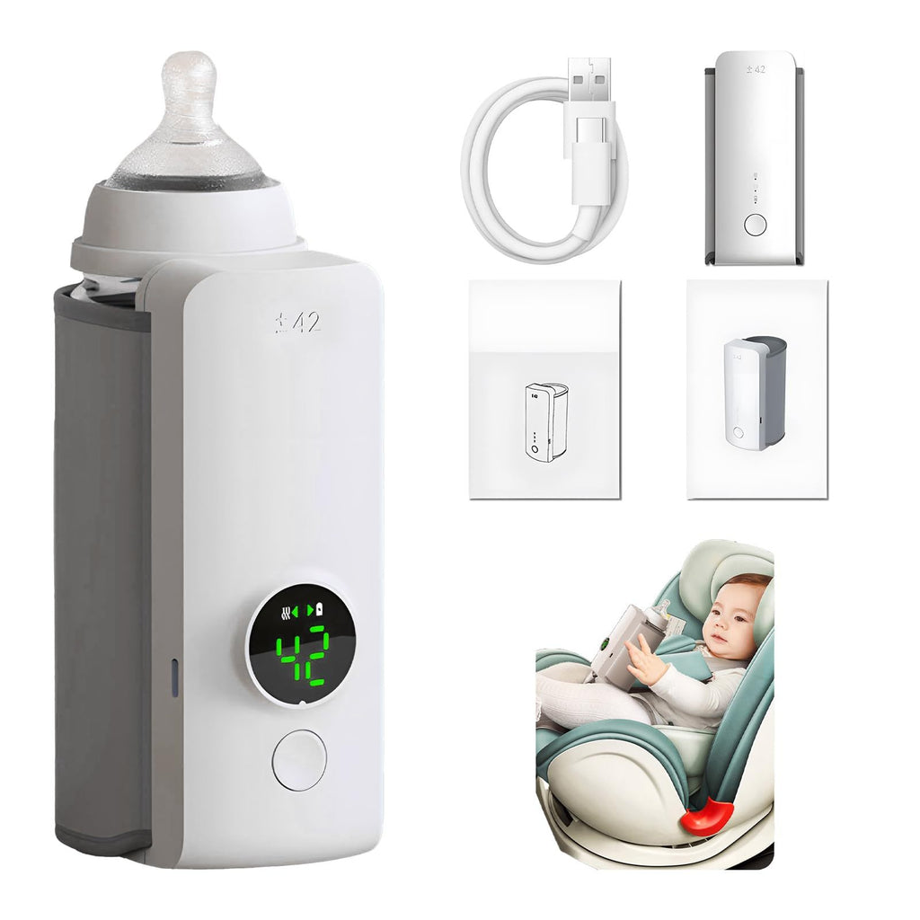 Portable USB Baby Bottle Warmer – Rechargeable Milk Heating & Insulation Bag