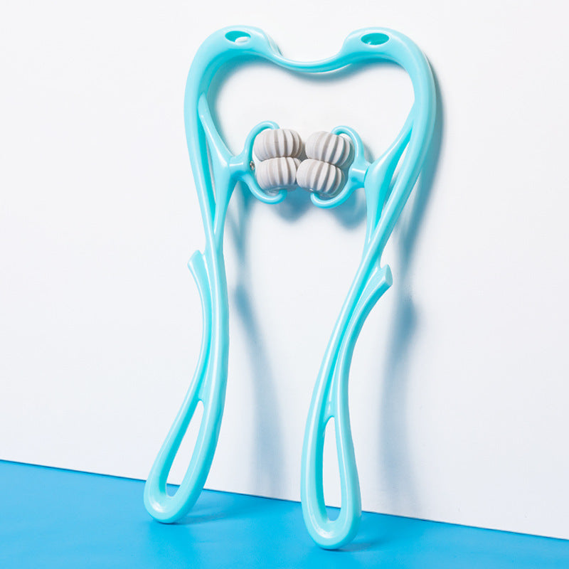 Six-Wheel Manual Neck Massager – Pain Relief & Relaxation Roller