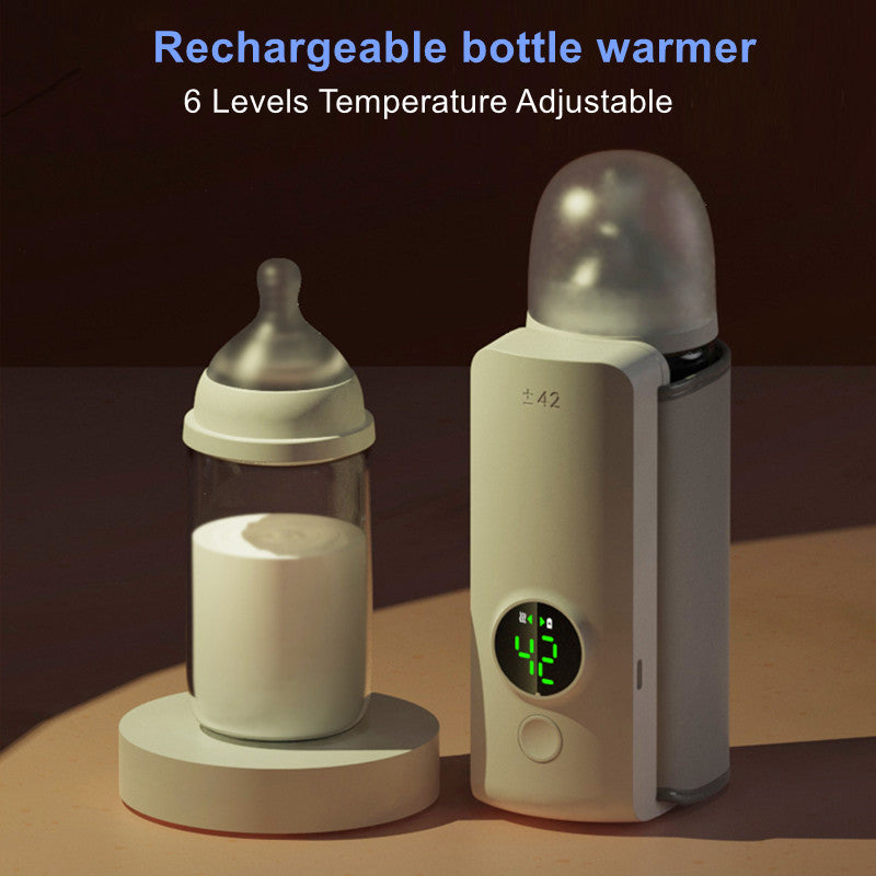 Portable USB Baby Bottle Warmer – Rechargeable Milk Heating & Insulation Bag
